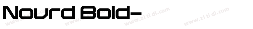 Nourd Bold字体转换